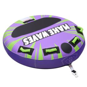 Towable Tubes for Boating, 2-Rider Inflatable Boat Tubes and Towables, 340lbs Capacity Water Sport Tube for Boat to Pull - with Anti-Slip Pad